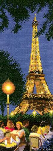 Схема для вышивки крестом Париж
