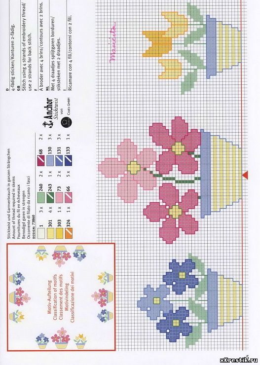 Схема для вышивки крестом.
