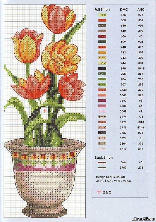 Схема для вышивки крестом.