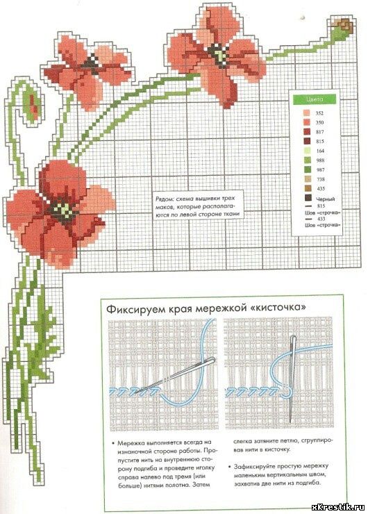 Схема для вышивки крестом.