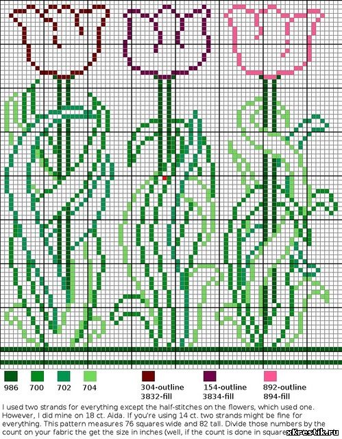 Схема для вышивки крестом.