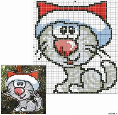 Схема для вышивки крестом Животные.